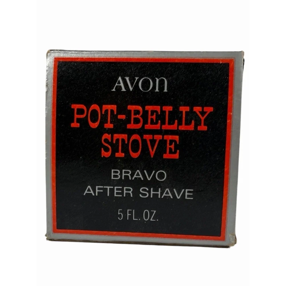 VTG AVON POT BELLY STOVE EXCALIBUR AFTERSHAVE 5 OZ